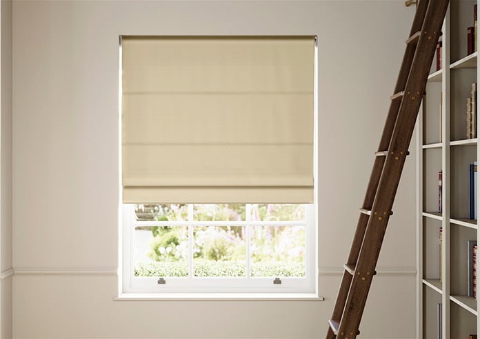 Cortona, Pearl - Twist&Fit Roman Blind - Image 3
